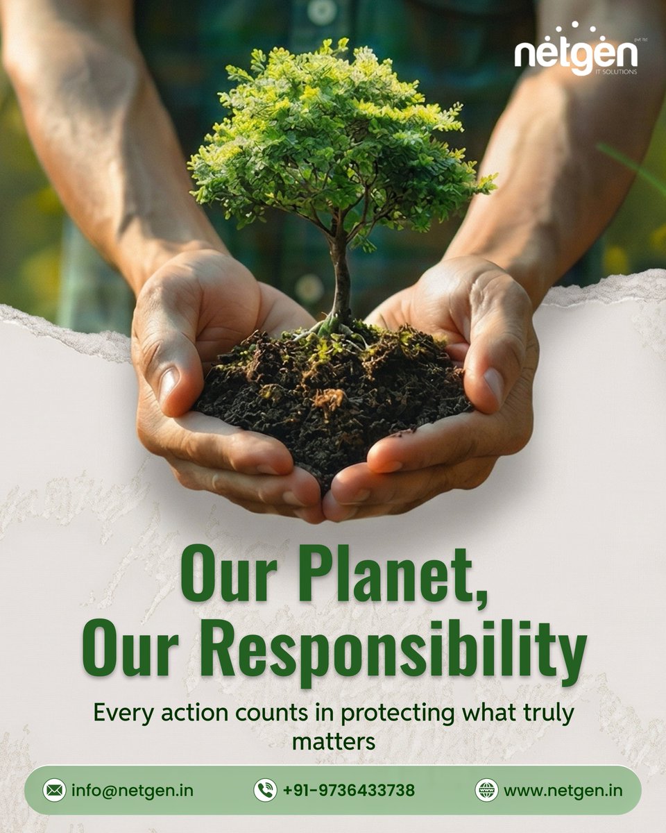 NetgenSolutions's tweet photo. Small actions. Big impact. 🌍

Our planet is our greatest asset, and it’s our responsibility to protect it.

Let’s build a sustainable future together! https://t.co/Gq1KkCYTfl