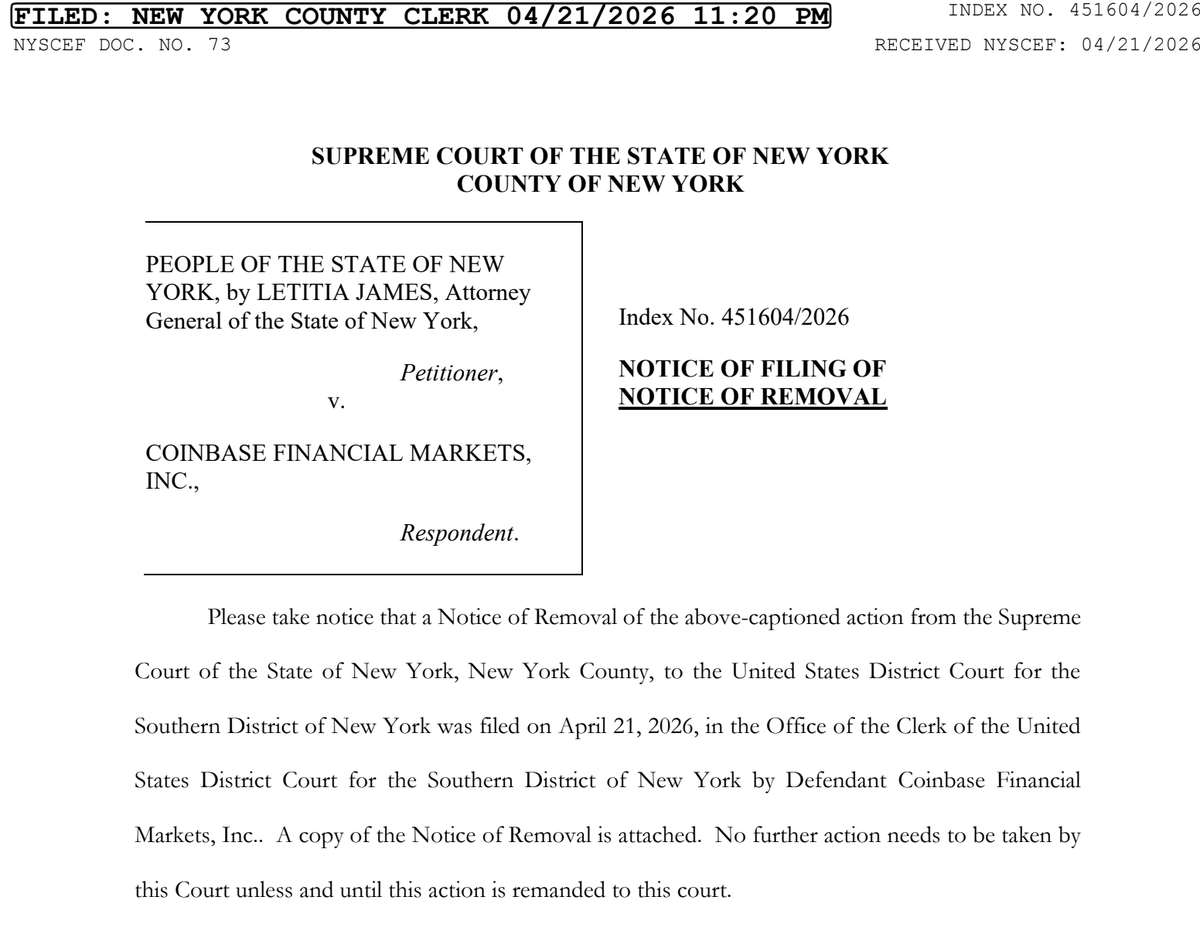 iampaulgrewal's tweet photo. We have removed this action to federal court pursuant to 28 U.S.C. §§ 1331, 1441, and 1442. New York’s claims necessarily raise disputed and substantial questions of federal law. They are subject to complete preemption. And New York cannot defeat federal-officer removal through artful pleading.