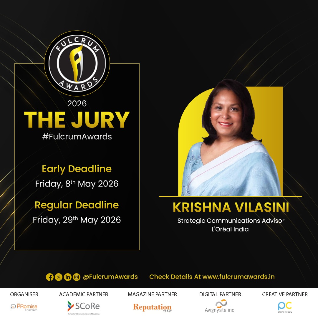 FulcrumAwards's tweet image. We welcome @glitterwall as a jury member for #FulcrumAwards 2026! She’s ready to review the best in #PublicRelations

Remember to submit logos in .jpg format (max size 2MB).

Enter now: fulcrumawards.in
