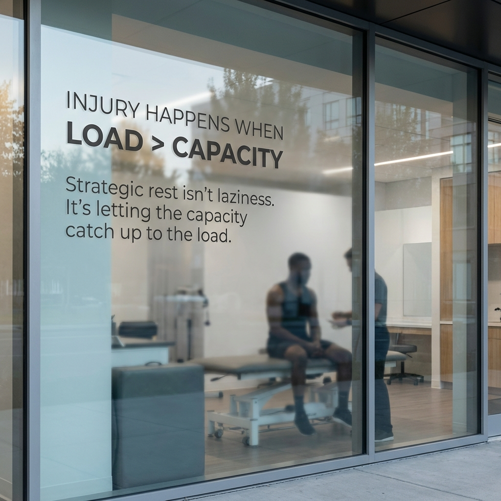ProActionHealth's tweet photo. Pushing harder might hinder your recovery.
I see this daily in the clinic.
Athletes are wired to grind.
When performance stalls, they add more volume.
But when you're injured, that same instinct becomes your worst enemy. https://t.co/t1FiEYY8u1