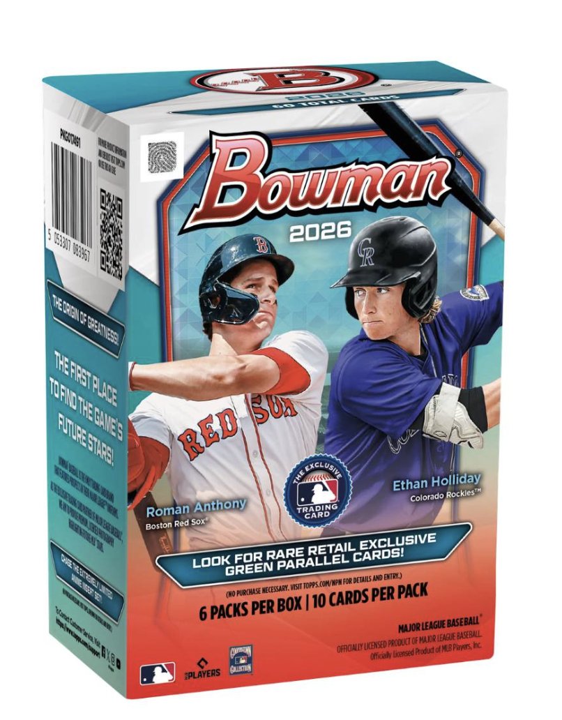 2026 Bowman Baseball Poll!! (In Comments)

Should I do a 100 Value Box PYP?