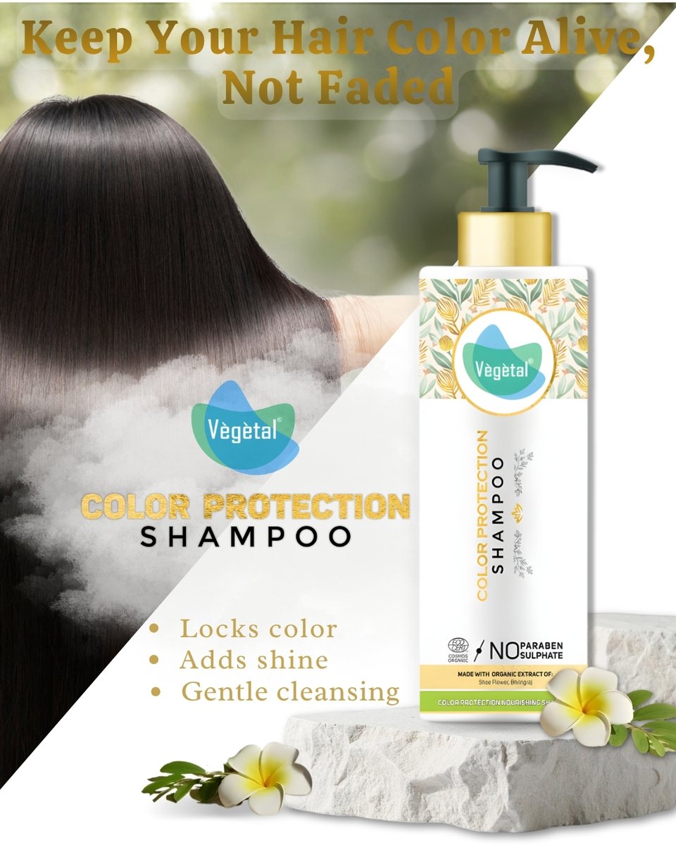 VegetalBio's tweet photo. 𝐊𝐞𝐞𝐩 𝐘𝐨𝐮𝐫 𝐇𝐚𝐢𝐫 𝐂𝐨𝐥𝐨𝐫 𝐀𝐥𝐢𝐯𝐞, 𝐍𝐨𝐭 𝐅𝐚𝐝𝐞𝐝

Why spend on hair color if it fades in weeks?
Switch to Vegetal Color Protection Shampoo 🌿
✨ Locks color
✨ Adds shine
✨ Gentle cleansing
#ColorProtection #HairCareRoutine #VegetalCare https://t.co/uR30UXdBJ8