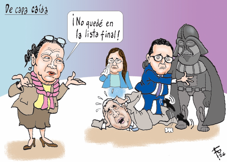 #EnClaveDeFo | El genial Fo nos presenta este miércoles 22 de abril la caricatura titulada: “De capa caída”.