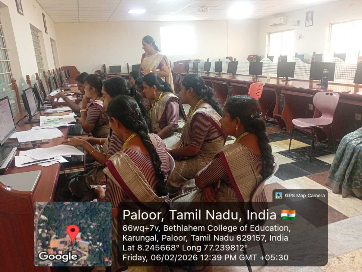 BethlahemB's tweet photo. Bethlahem College of Education organized a one day workshop on Statistical Package for the Social Sciences (SPSS)  on 6th February, 2026 to enhance the statistical analysis skills of M.Ed Students. https://t.co/QUadvgfRBA