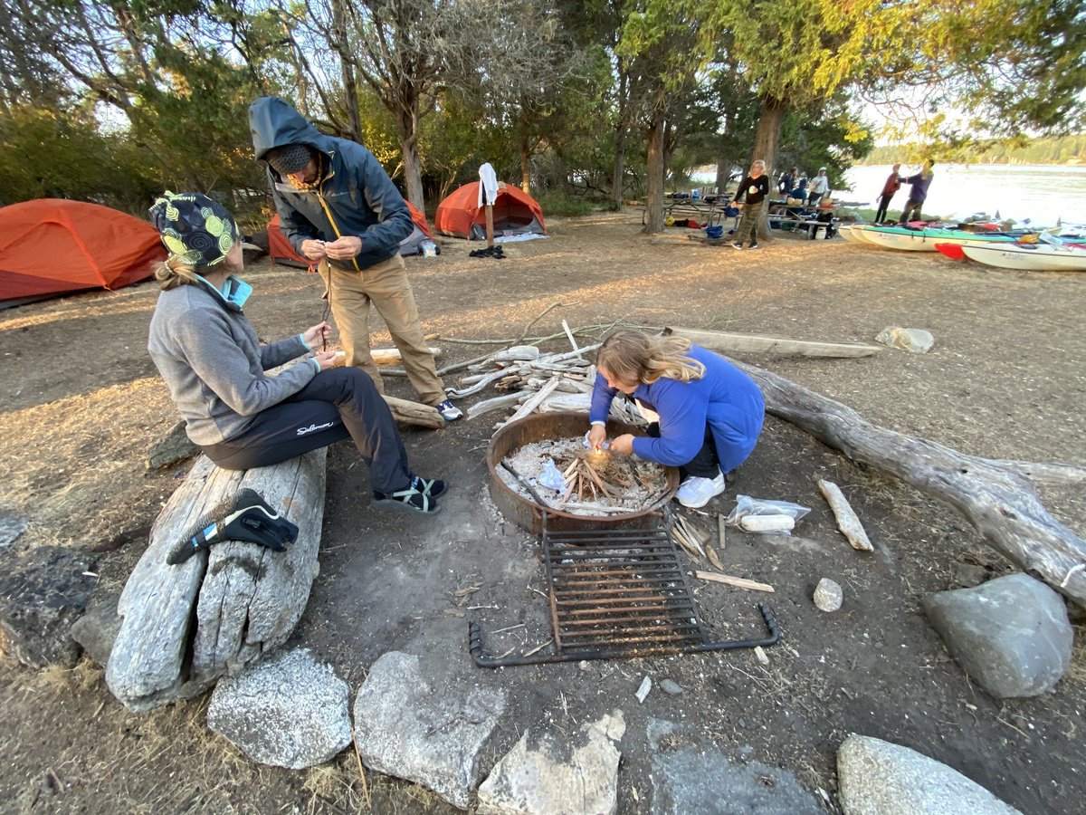 SeaQuestKayak's tweet photo. Camp, paddle, repeat 🌲🚣‍♀️
Long days on the water, setting up tents, cooking by the fire, and winding down under the trees—this is what a multi-day kayak trip really feels like. Simple, a little messy, but always worth it. https://t.co/65WtwJEjjJ