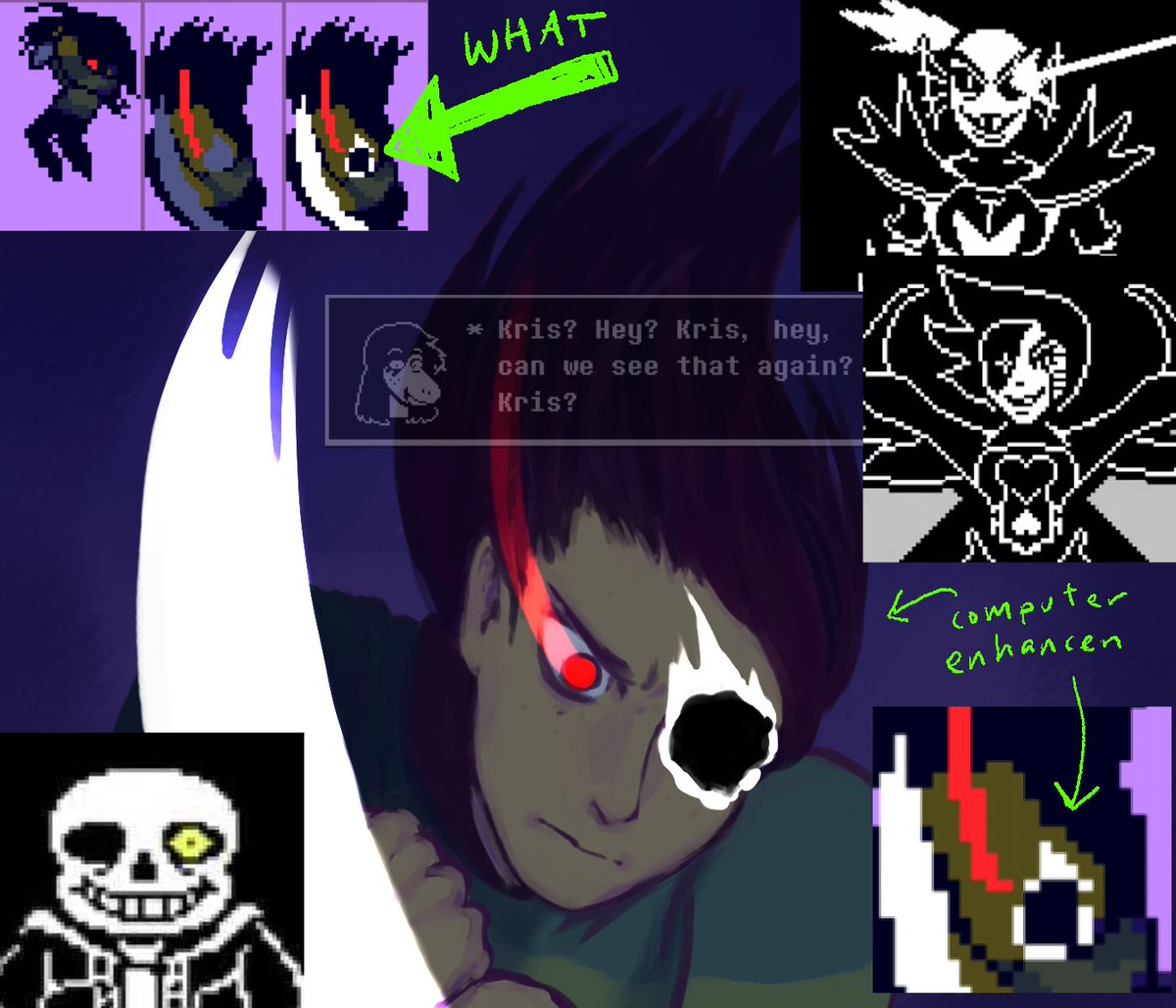 teapotAutomaton's tweet photo. KRIS???? HEY KRIS??? WHAT THE FUCK IS THAT
#deltarune https://t.co/jlZTQImMdP