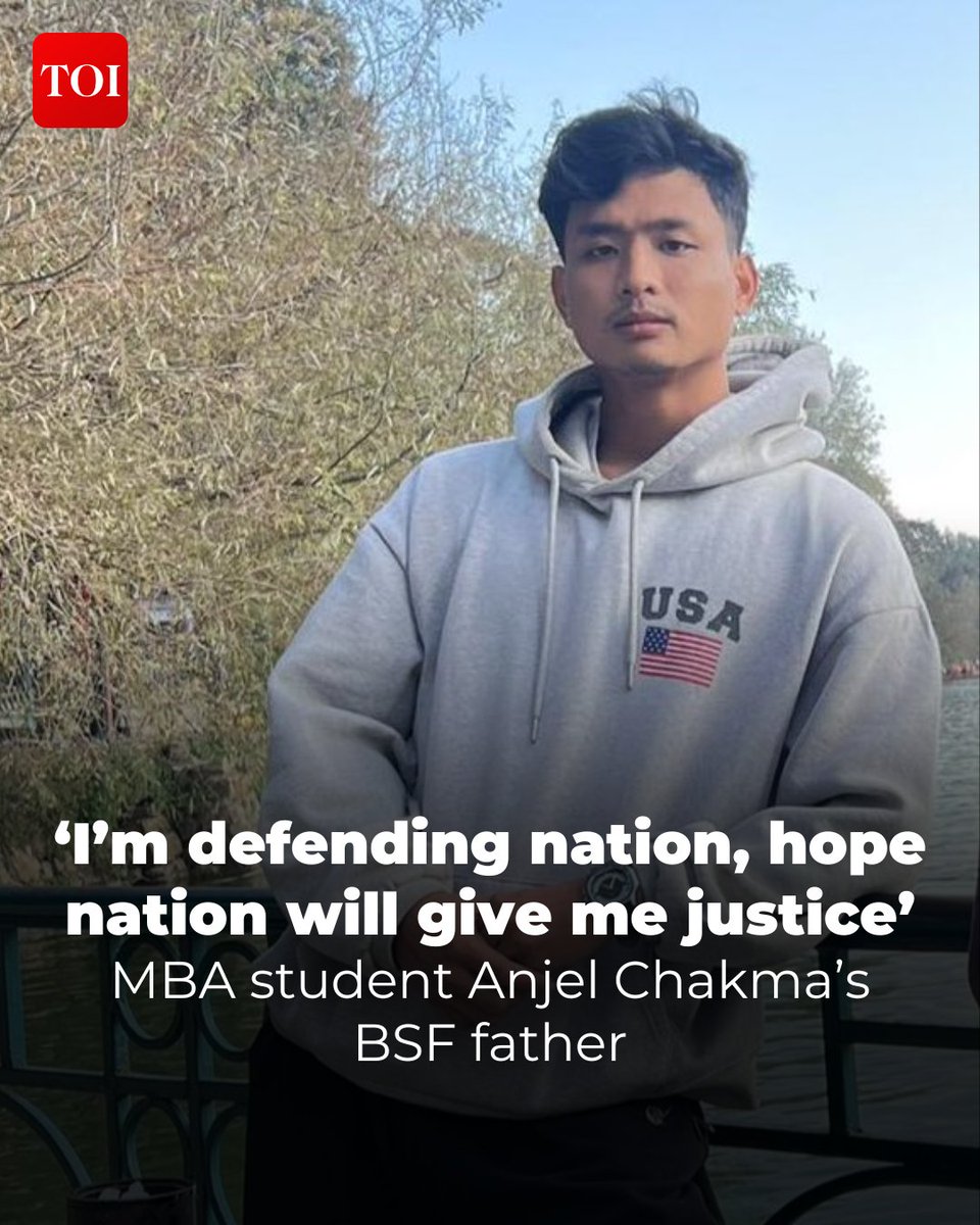 timesofindia's tweet image. It has been almost four months since the murder of 24-year-old #MBA student from #Tripura #AnjelChakma in #Dehradun for resisting what his family has said were “racial slurs”. And the youngster’s traumatised family continues to await justice as the prime accused, Yagya Awasthi,