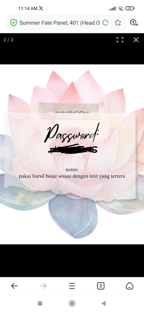 protector0realm's tweet photo. @ninemoirai You are so kind. Tp ada sedikit kendala, sudah melakukan payment midtrans tp gak tau cara bacanya. Hanya muncul gambar dg tulisan pw-nya saja tanpa ada yg bisa sy akses. Kalo berkenan, tlg dibantu ya. Maaf merepotkan https://t.co/dmGrbj7CIz