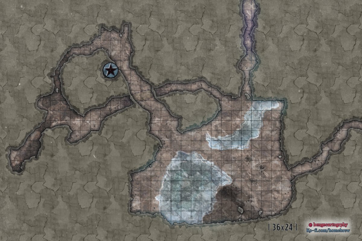 bengecartogrphy's tweet image. Are you the type of DM to dunk them in bubbling lava, or to freeze characters solid?

This short loop encounter map is perfect for small encounters deep in the core or high in a mountain.

Download hi-res on my ko-fi

#dnd #ttrpgs #vtt
