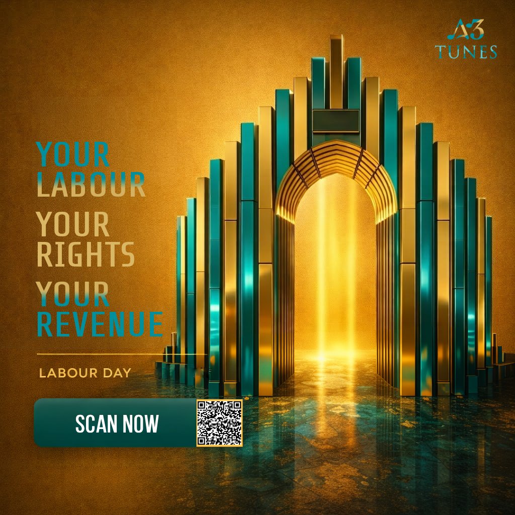 A3TunesGlobal's tweet photo. Step through the gateway of professional distribution to secure your rights and revenue.
#A3Tunes #MusicDistribution #music #musiccreator #ArtistRights #MusicIndustry #SuccessGateway #LabourDay2026 #Royalties #MusicBusiness #GlobalReach #IndependentArtist #MusicTech #RevenueStream