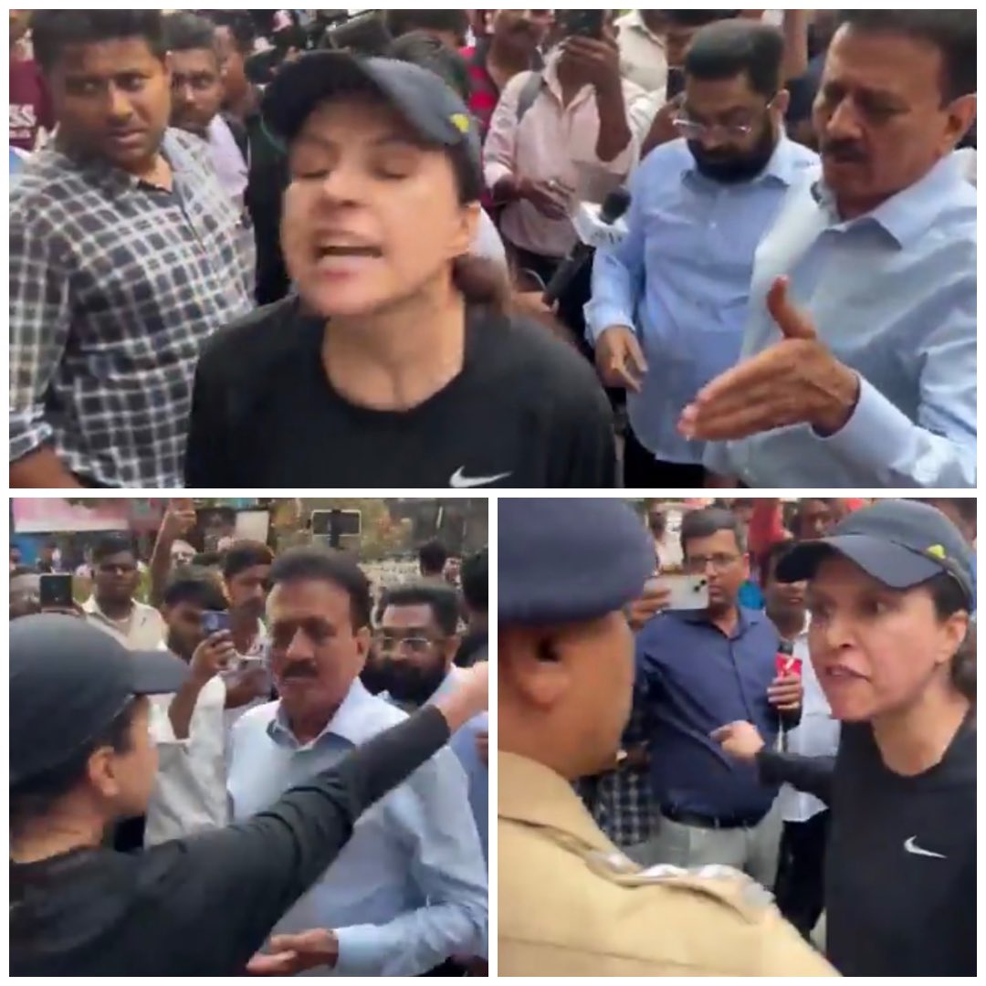 नौटंकी करणाऱ्या भाजपाला एकट्या महिलेने भर रस्त्यात उघडं करुन खऱ्या अर्थाने ‘हजारोंसे भारी… एक नारी’ हे सिद्ध केलं..! ही #नारी_शक्ती खऱ्या अर्थाने #वंदनीय आहे. आता त्या भगिनीला पोलिसांकडून जाणीवपूर्वक त्रास देण्याचा प्रयत्न होऊ शकतो, पण तसं झालं तर सत्यासाठी भिडणाऱ्या अशा शेकडो