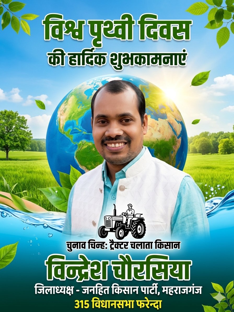 Vindreshjanhit's tweet photo. आप सभी सम्मानित देशवासियों को #विश्व_पृथ्वी_दिवस की हार्दिक शुभकामनाएं।
जय शिवदयाल
विन्द्रेश चौरसिया जिलाध्यक्ष जनहित किसान पार्टी महराजगंज (315 विधानसभा फरेन्दा)
@AamAadmiParty @avinashpandeinc @JParti53455 @priyankagandhi @RahulGandhi @Shyamsundarbcl @yadavakhilesh https://t.co/gMjmszb37u