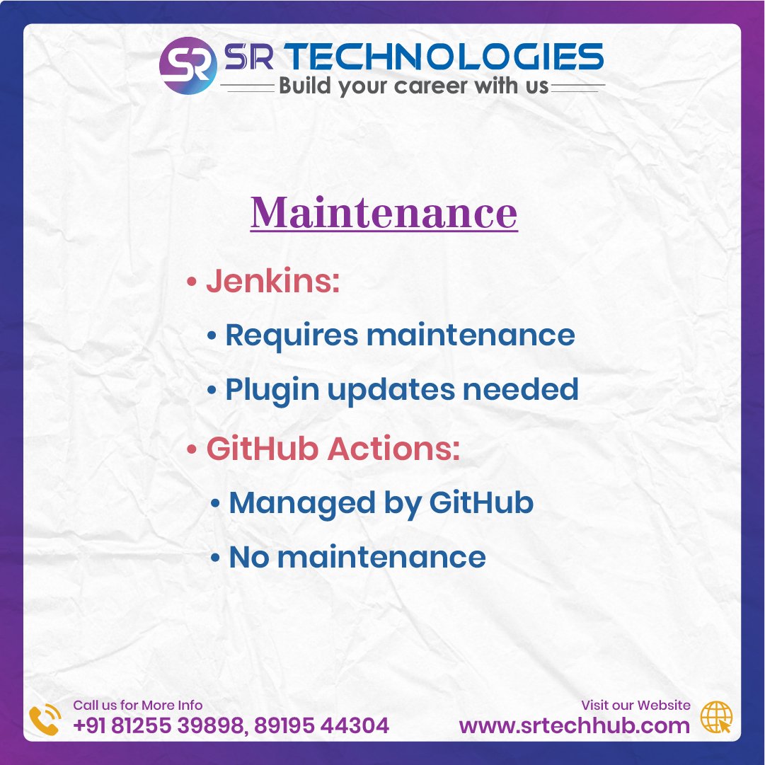 srdevopshub9's tweet image. GitHub Actions

• Built into GitHub
• Event-driven workflows
• Easy to use
• Great for quick setup

Main takeaway:

Jenkins is powerful.
GitHub Actions is simple.
Both are valuable for DevOps roles.

#Jenkins #GitHubActions #DevOps #CICD #AWS #Azure #Cloud #DevOpsTraining