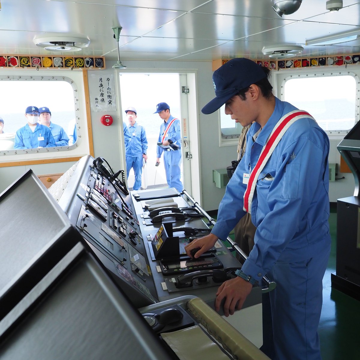 本物】非売品 海技教育機構 日本丸制服（白）に白帽子付き 航海士 