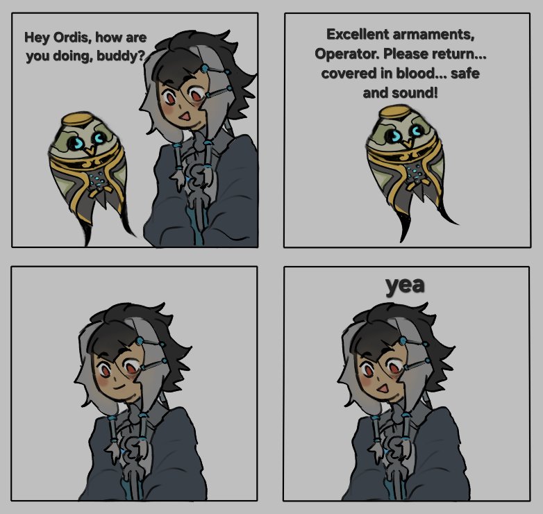 pathidos_zune's tweet image. The Cephalons do get a bit quirky at night #warframe #warframefanart #tennocreate