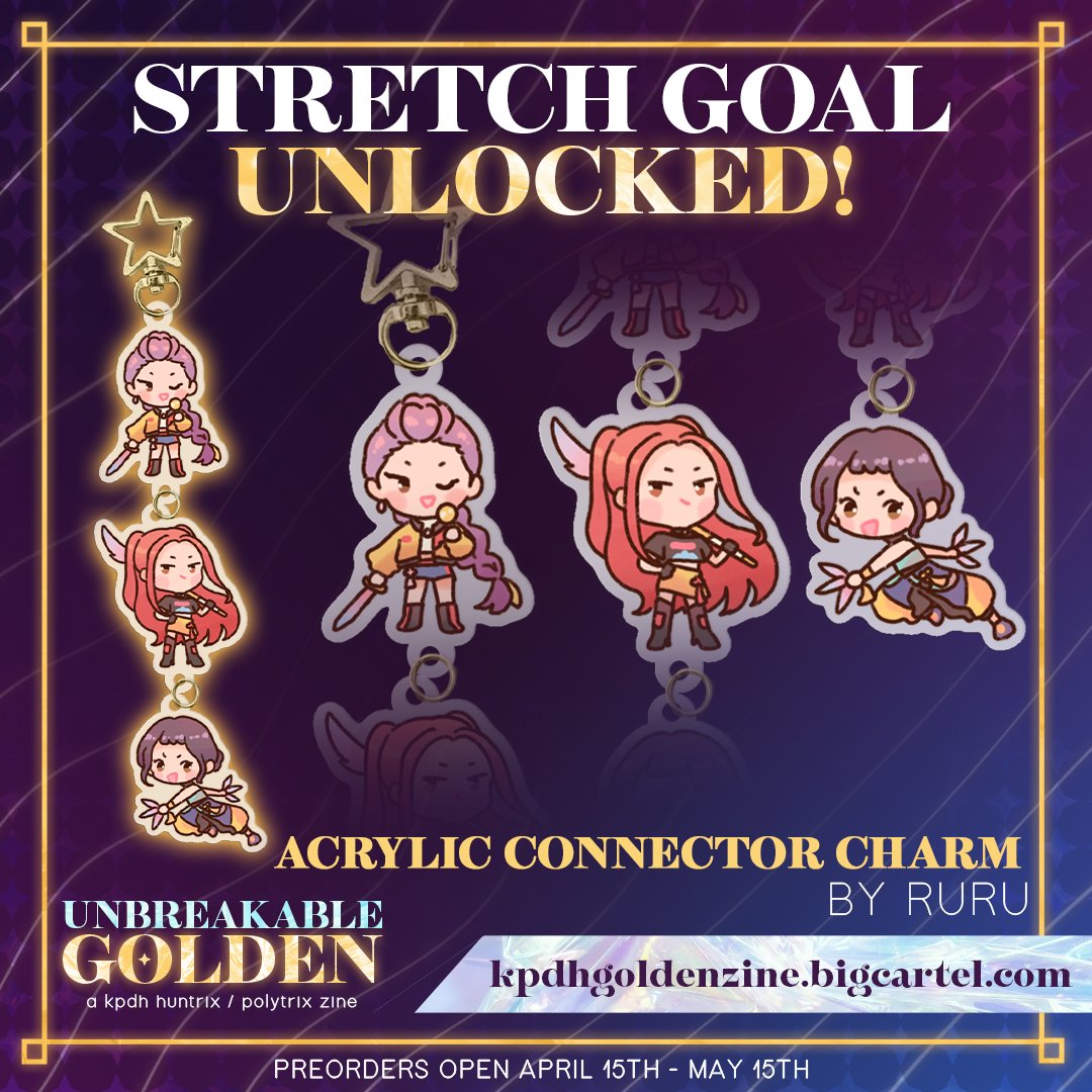 Unbreakable Golden: a KPDH Huntrix/Polytrix Zine tweet media
