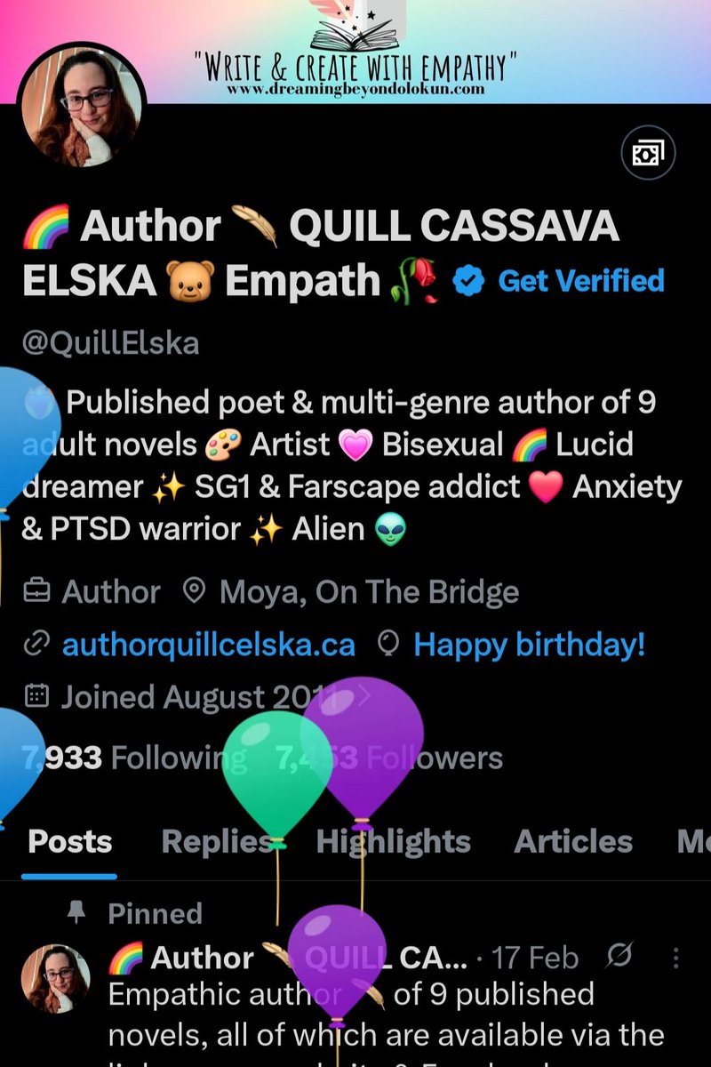 🌈 Author 🪶 QUILL CASSAVA ELSKA 🐻 Empath 🥀 tweet media