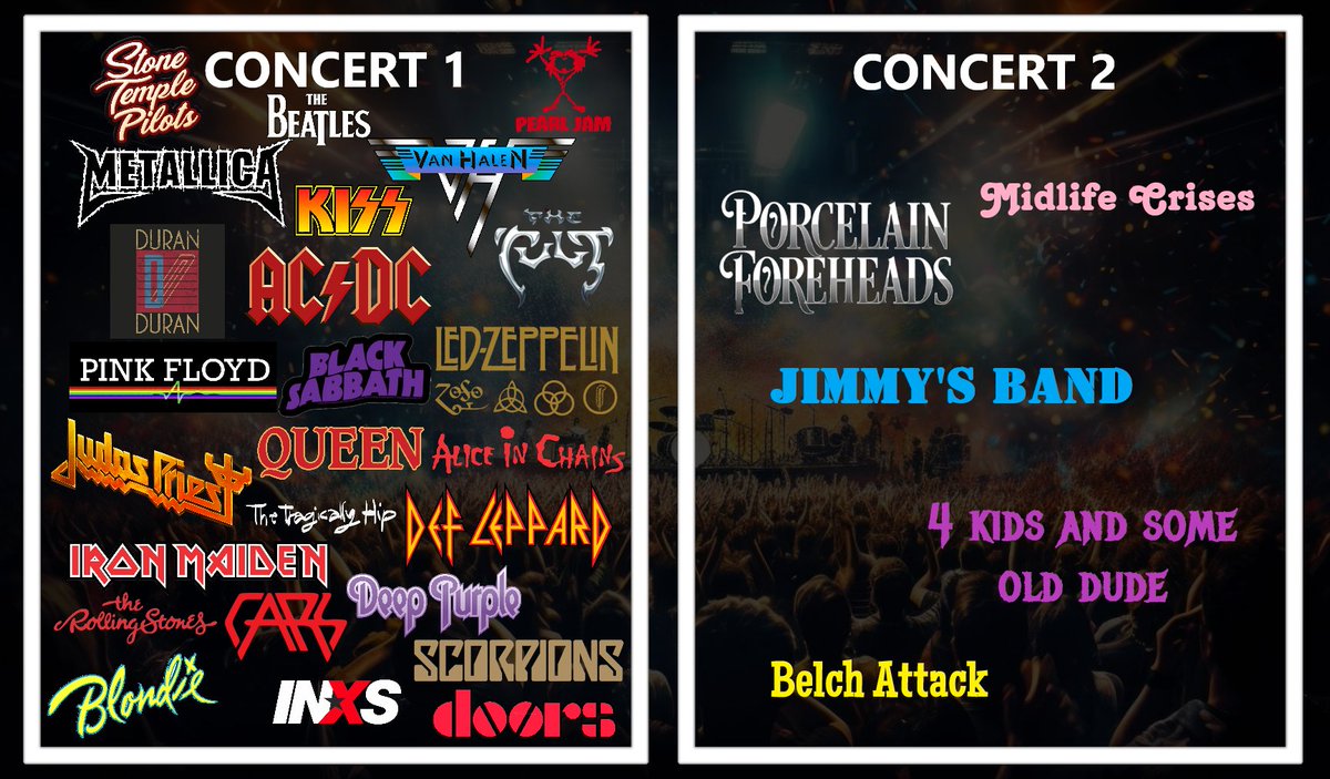 Which concert are you picking?  🤪🤪🤪