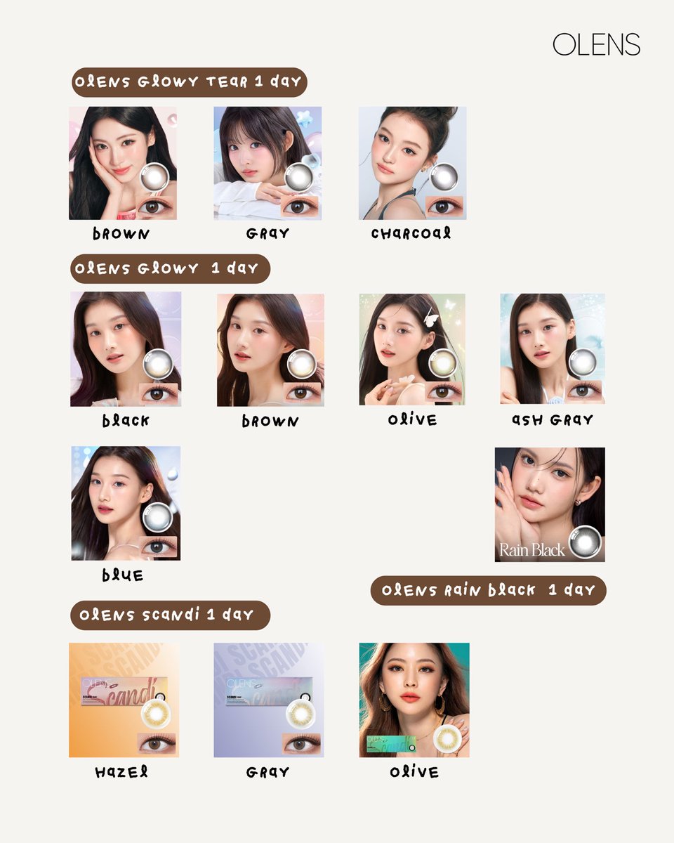 nhommtuay's tweet photo. คอนแทคเลนส์ OLENS รายวัน 1 กล่อง 5 คู่ โปรถึง 3/5 กดทุก 3 วันค่ะ 📌

⋆   โปร 1+1 = 780.- ദി ᷇ᵕ ᷆ )♡ 

⋆   คละรุ่น, ค่าสายตาได้ค่ะ

⋆   8 รุ่น ▶️ Glowy, Glowy Tear, Double tint, เพิ่มเติมในรูป

⋆   ค่าส่ง 30 🚌 รอ 7-10 วัน

⋆   #คอนแทคเลนส์ #รับหิ้วญี่ปุ่น #รับหิ้วเกาหลี https://t.co/C8jQxNJRwz