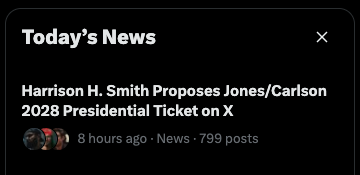 Wait, what?  Is this actually showing up in "News"?

This was by far my least important tweet today.