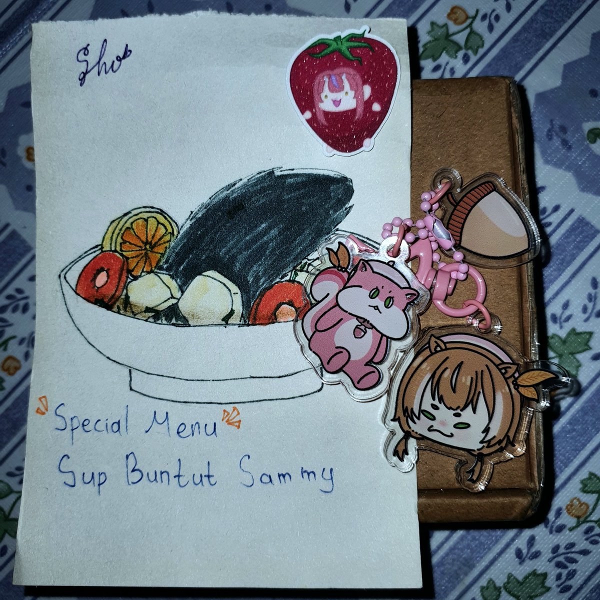 mirai_meme's tweet photo. Thank you @AkariSho2 ganci risunya sampai dengan selamat dan spesial menunya🤤, sekarang waktunya mencari kerajaan pink.🚣‍♂️ https://t.co/iB5DmV71NW