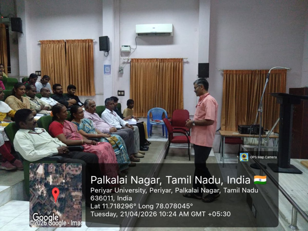 PeriyarVarsity's tweet image. Research Colloquium on Research Ethics held at Periyar University with 25+ participants, highlighting ethical research practices.

#PeriyarUniversity #ResearchEthics #AcademicIntegrity