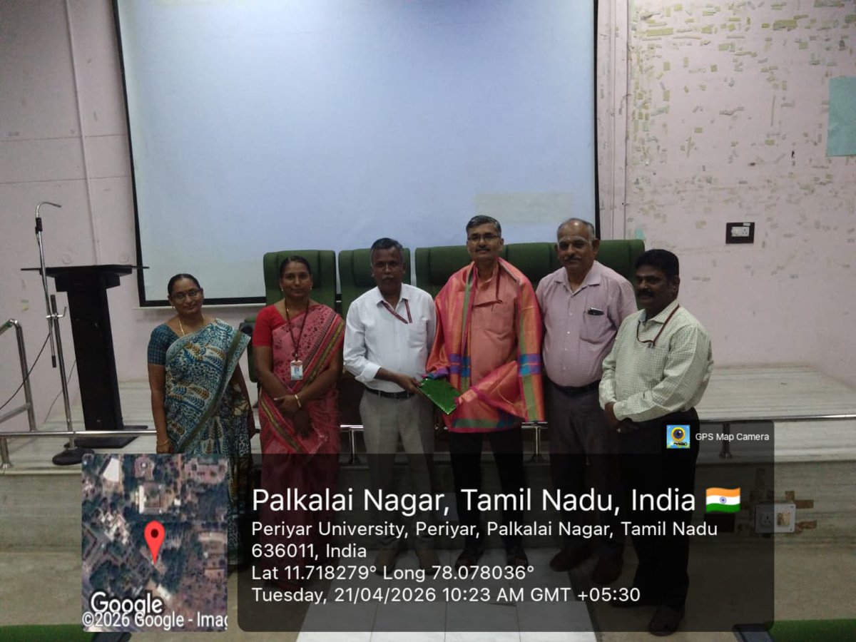 PeriyarVarsity's tweet image. Research Colloquium on Research Ethics held at Periyar University with 25+ participants, highlighting ethical research practices.

#PeriyarUniversity #ResearchEthics #AcademicIntegrity