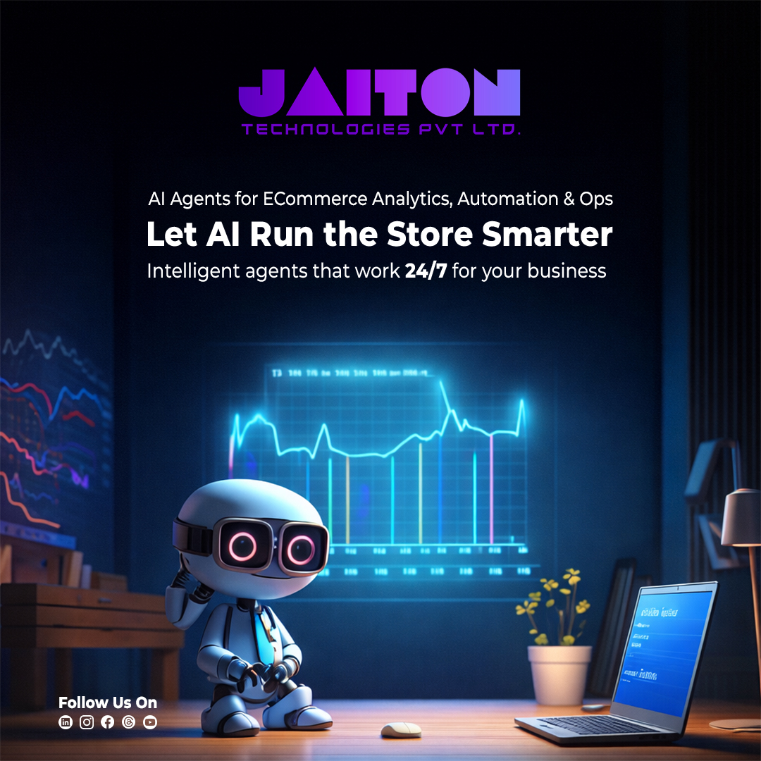 Jaitontech's tweet image. Your store doesn’t sleep so why should your operations? 🤖✨
Let AI handle the analytics, automation, and optimization—while you focus on growth.
##AI # #ArtificialIntelligence # #DataMicroservices # #AIDevelopment # #MachineLearning