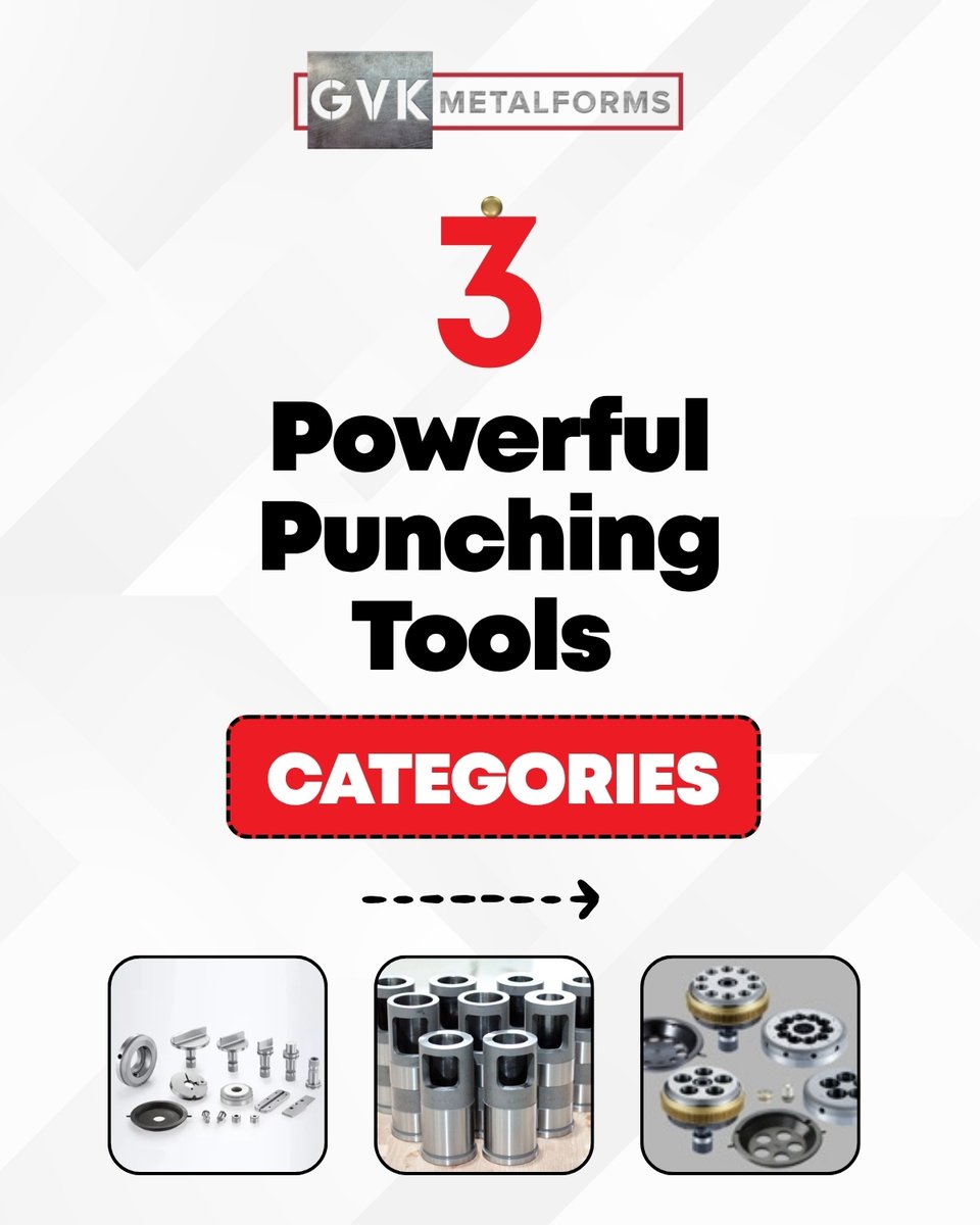 GvkLtd's tweet image. 💥 3 𝐏𝐨𝐰𝐞𝐫𝐟𝐮𝐥 𝐏𝐮𝐧𝐜𝐡𝐢𝐧𝐠 𝐓𝐨𝐨𝐥𝐬 𝐂𝐚𝐭𝐞𝐠𝐨𝐫𝐢𝐞𝐬

✔️ Standard Punching Tools
✔️ Versatile Die Options
✔️ Advanced Forming Tools

One Partner. Total Solution.
Choose GVK Metalforms.
.
.
#PunchingTools #MetalWork #MetalFabrication #FormingTools #GVKMetalforms