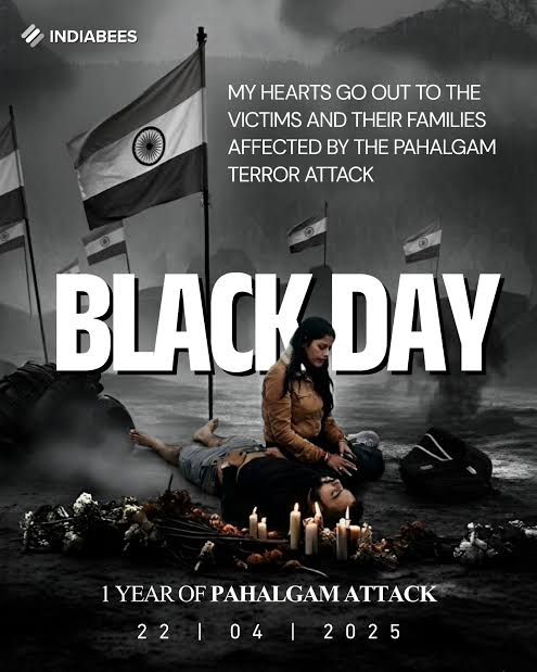 tarunn_sood's tweet photo. जम्मू-कश्मीर के पहलगाम आतंकी हमले को आज एक साल हो गया, लेकिन उसकी दर्दनाक यादें आज भी ज़िंदा हैं।

हम उन मासूमों को श्रद्धांजलि देते हैं जिन्होंने अपनी जान गंवाई, और घायलों के साहस को सलाम करते हैं।

यह दिन हमें सिर्फ याद करने का नहीं, बल्कि आतंकवाद के खिलाफ अपनी आवाज़ और मजबूत करने का संकल्प लेने का है।