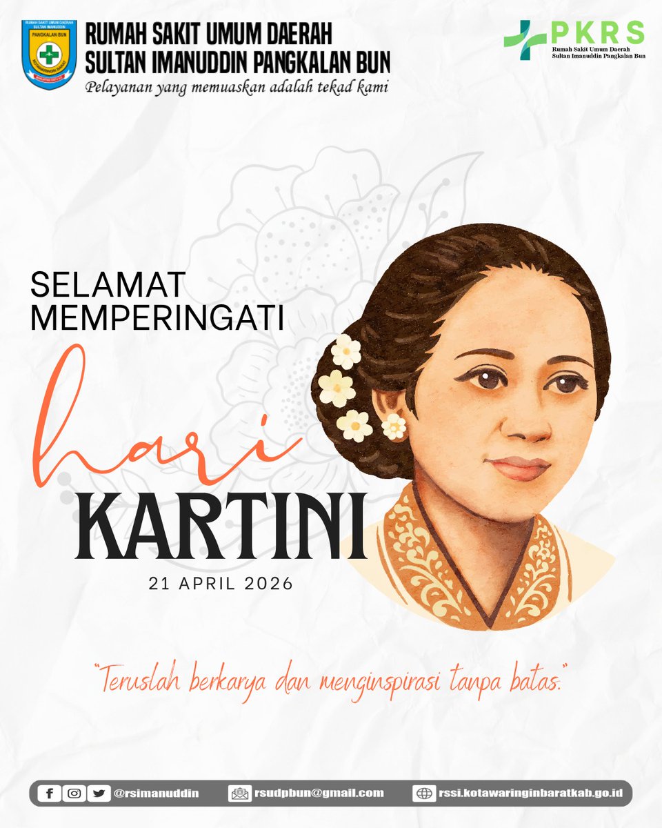 rsimanuddin's tweet photo. Selamat Hari Kartini. 
Semoga semangat perjuangan R.A. Kartini terus menginspirasi perempuan Indonesia untuk maju, berdaya, dan berkontribusi dalam berbagai bidang demi kemajuan bangsa🌸✨ https://t.co/kpsu0B7sgb