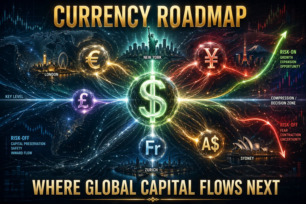 investingocom's tweet photo. Everyone’s watching stocks.

Few are watching the thing driving them 👇

Currencies.

The US Dollar is at a major decision point.

This next move could set the direction for:
• Stocks
• Gold
• Commodities
Full Currency Roadmap below 👇 https://t.co/QgX2DKqvQF