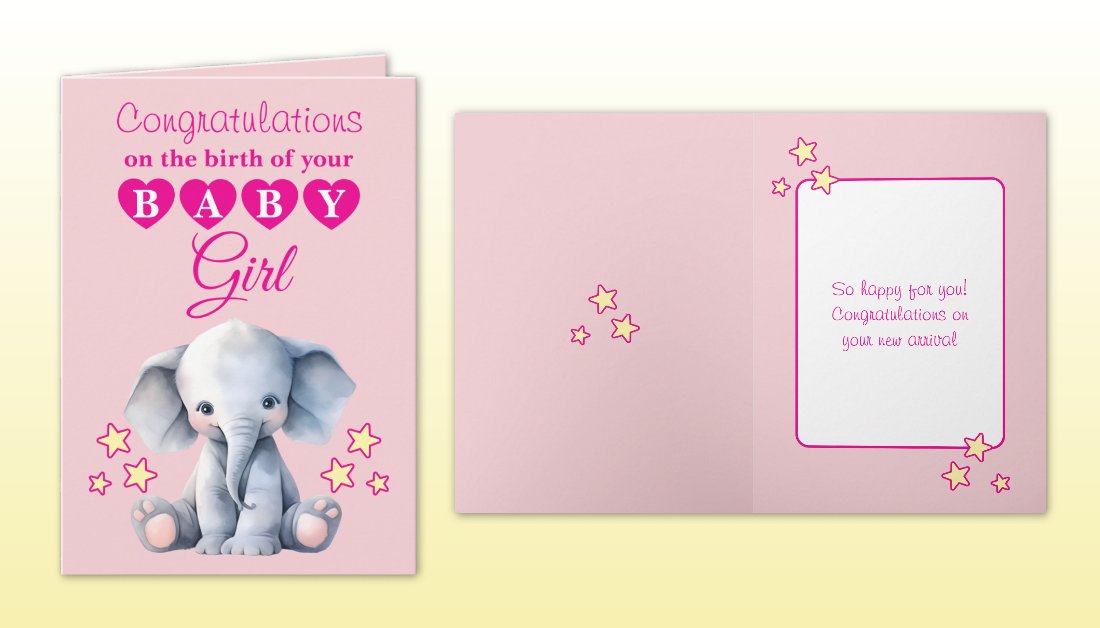 LynnroseDesign's tweet image. zazzle.com/baby_girl_cong… 
#greetingcards #shopsmall