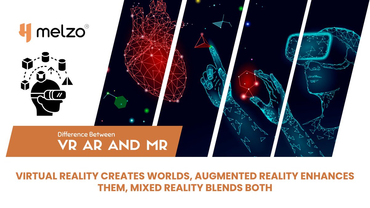 Melzo_E_Learn's tweet image. Confused between VR, AR, and MR? 🤔
.
Understand the key differences and how immersive tech is shaping the future of learning and innovation.
.
🔗 https - //melzoanubhav.medium.com/the-difference-between-virtual-augmented-and-mixed-reality-870f38432b6e
.
#melzo #vr #ar #mr #xr