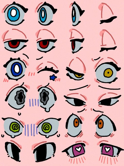 musycmotyon's tweet photo. eye style sheet because every character deserves a different gaze 👁️🎨🩷 save this 👇 https://t.co/AdTBapEw9n
