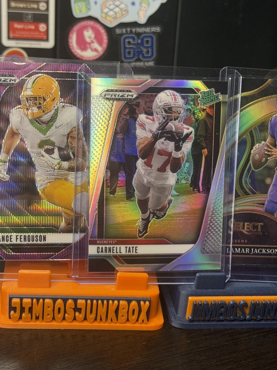 JimbosJunkbox's tweet image. really good stream thanks y’all &amp;amp; congrats on the #ohiostate Carnell Tate prizm draft picks silver patrick!! i told y’all those blasters are L O A D E D #whatnot every tuesday 8:30pmcst #panini 
orders ready for shipping less than 1 hour after stream 📦💨