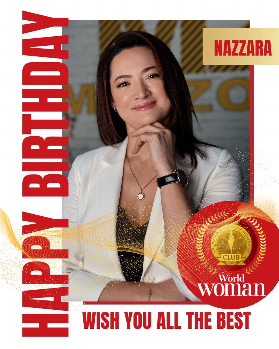 Eurowoman_FORUM's tweet image. Happy birthday, dear Nazzara 🌹

We wish you boundless energy, professional success, inner peace and family happiness. May your work bring you joy and inspiration, may your career flourish, and may every day be filled with pleasant moments, smiles and good fortune. 

Your #WWC ♥️