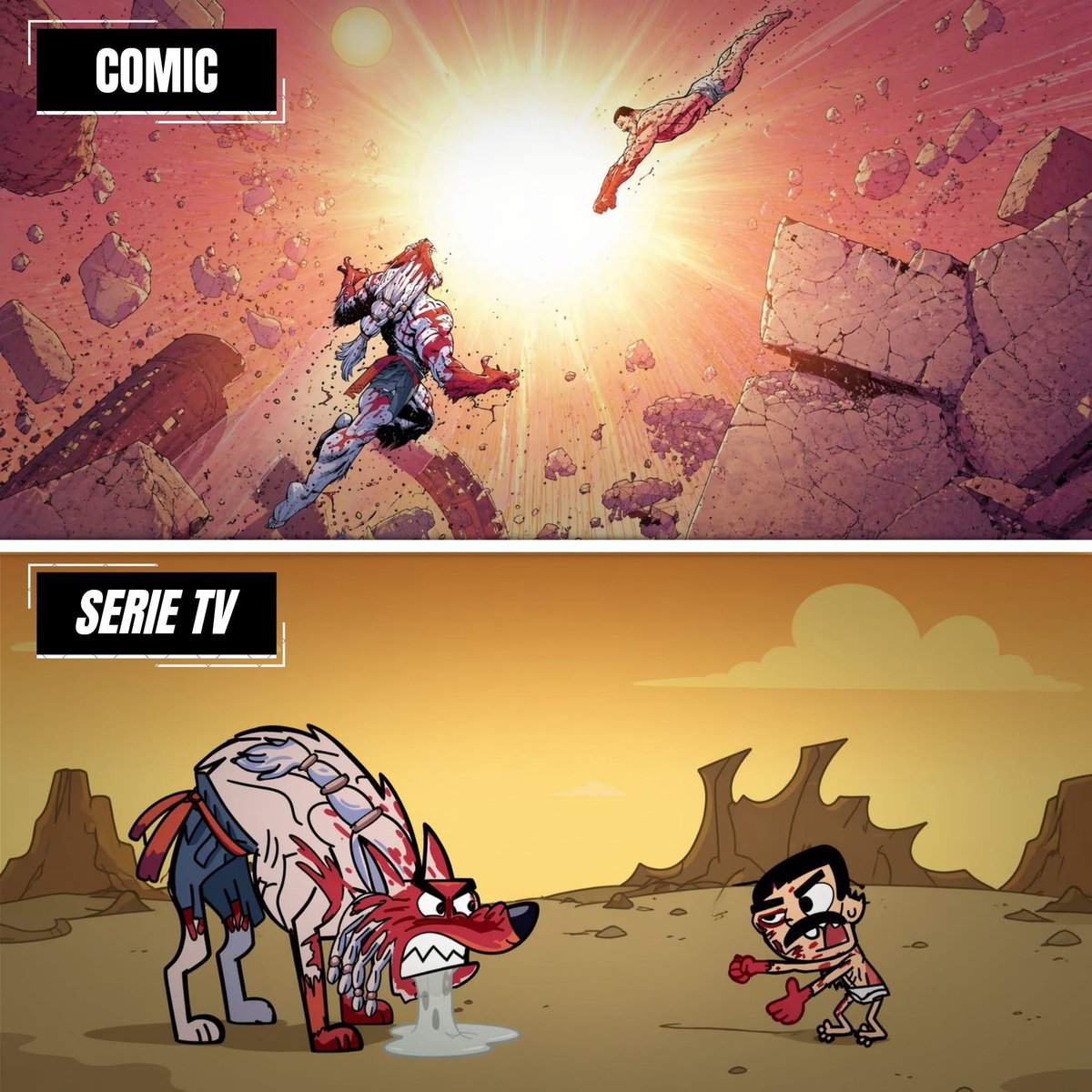 Tendré que leer el cómic, si se ve que le pusieron ganas