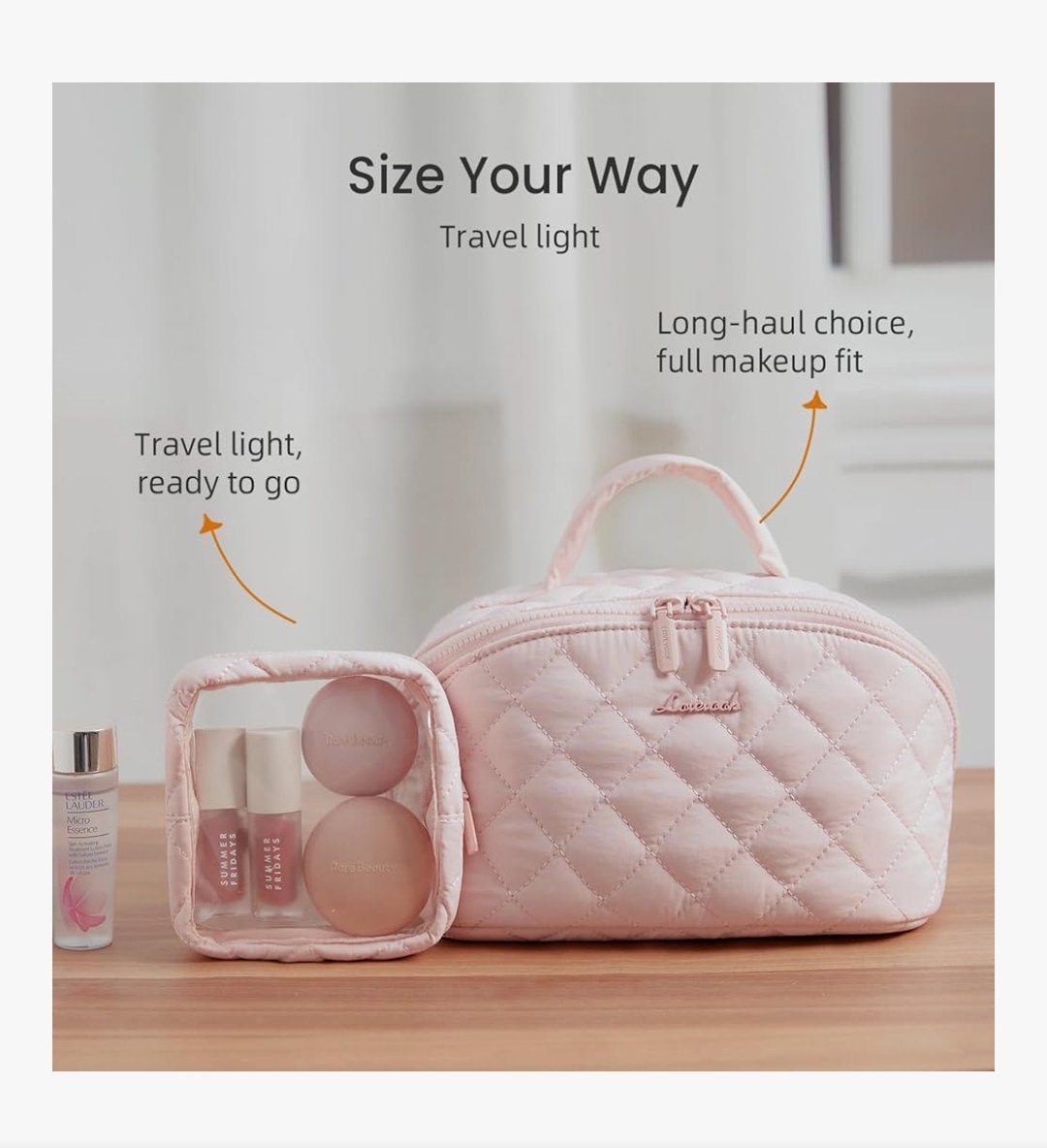 umairisnoob's tweet image. The only makeup bag you’ll ever need!☁️This 2-piece aesthetic puffer set opens completely flat and fits all your beauty essentials perfectly.A total travel and vanity must-have!💄🤍
Grab this Amazon Choice👇
🔗amzn.to/4coSHgT

#AmazonFinds #MakeupBag #Aesthetic #CleanGirl