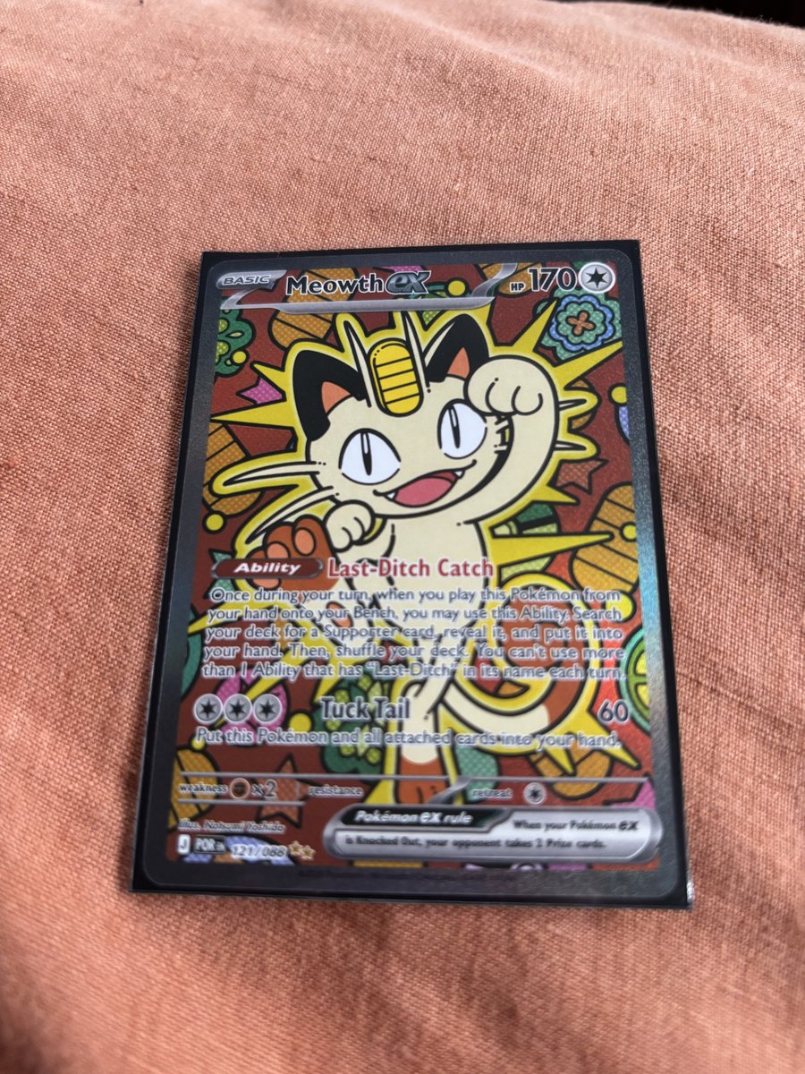 CollectiN2's tweet photo. Boom 💥 sweet pull! #meowth #sir #pokemon #perfectorder https://t.co/GWH2a66vXu