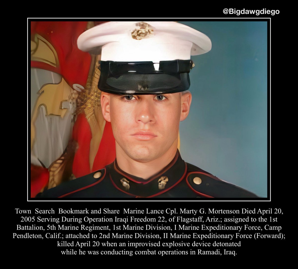 bigdawgjdub's tweet image. "They say no man is truly Dead until he is
Forgotten, so Today I say your name so you are not."
#nooneleftbehind #rememberthefallen #warrior #usmc #marines #1stbattalion5thmarineregiment #1stmarinedivision #imarineexpeditionaryforce