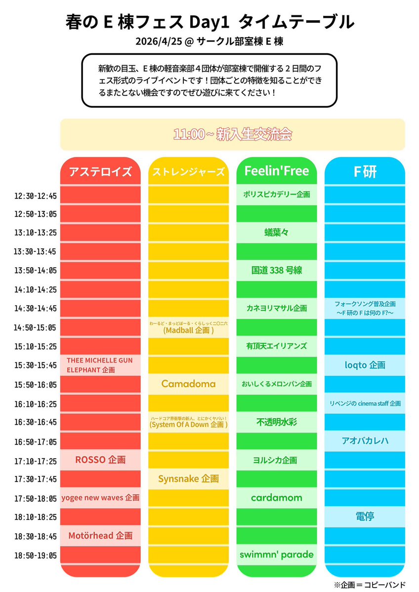東北大学E棟軽音部 tweet media