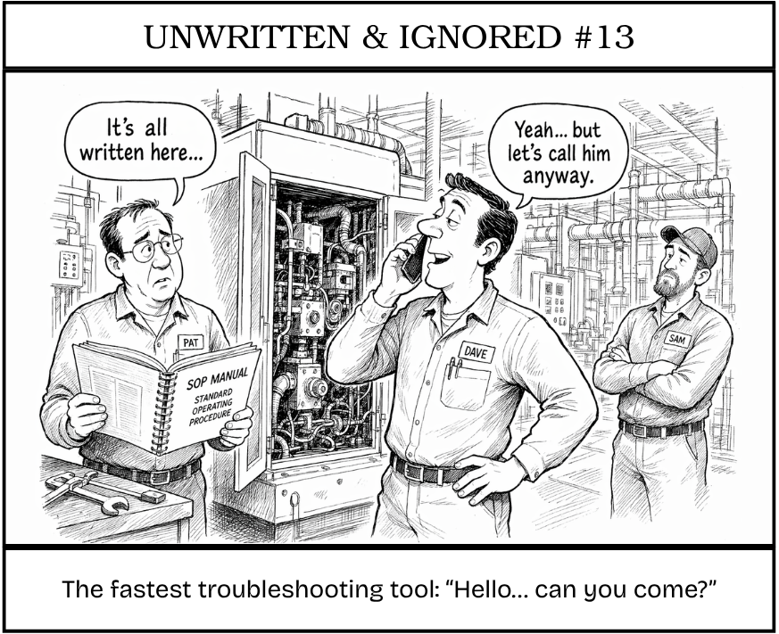 dovient_copilot's tweet image. There's always one person
who solves problems faster than the SOP.

One call → problem understood.

How many machines in your plant depend on that one number?

#Manufacturing #Maintenance #Shopfloor #Reliability