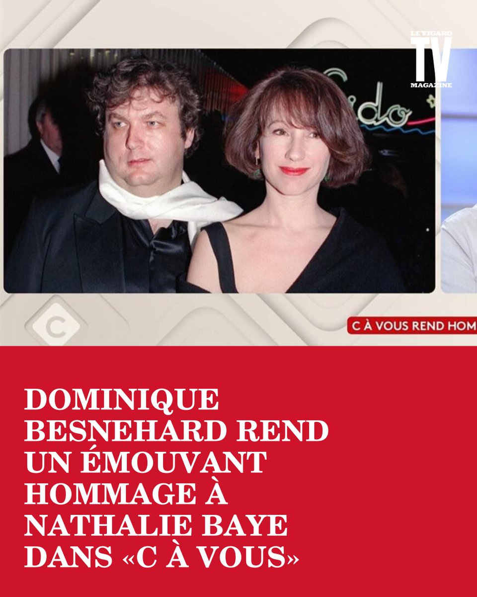TVMAG's tweet image. #Rediff «Un franc-parler jamais vulgaire» : Dominique Besnehard rend un émouvant hommage à Nathalie Baye dans «C à vous»👉 l.lefigaro.fr/sdmJ