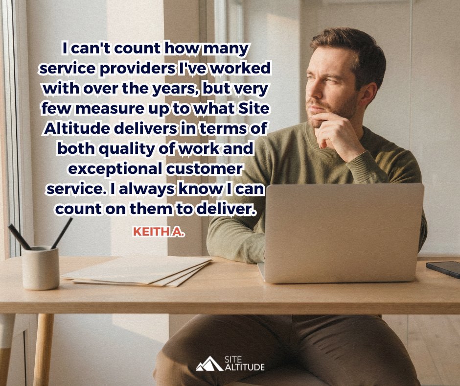 SiteAltitude's tweet photo. Reliability is underrated in marketing.

After working with many providers, one client noted how rare it is to find both quality work and exceptional service in the same place. Knowing you can count on your team changes how confidently you plan.

If you want dependable execution https://t.co/p9npu2002g