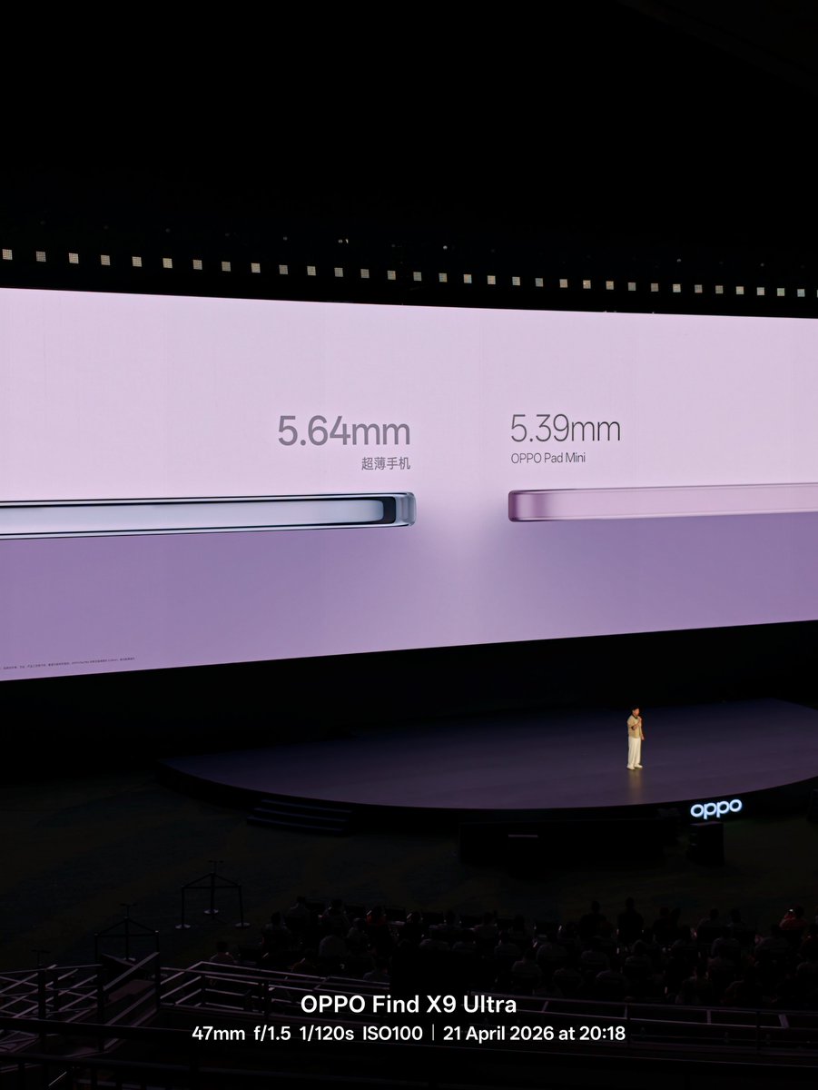 AlexGTech1's tweet image. If the OPPO Pad Mini ever comes to Europe/US it's game over for the iPad Mini 🤯

🧠 Snapdragon 8 Elite Gen 5 (on a mini tablet!!)
🧈 144 Hz, 1000 nits display
🪒 5.39mm thin

And check out those bezels in the video... 💀

#OPPO #OPPOPadMini #Apple #iPadMini #ShotOnSnapdragon