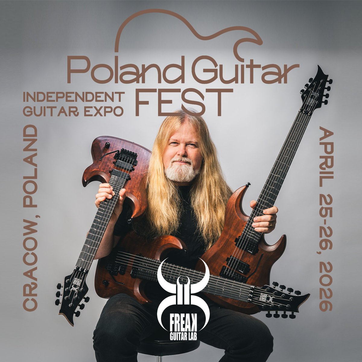 mattiaseklundh's tweet photo. Poland Guitar Fest! Come visit Freak Guitar Lab and True Temperament this coming weekend in Kraków.

On Saturday from 14:00 to 15:30, there will be a Freak Guitar Clinic with strange, unorthodox music (and possible bad jokes).

Hope to see you there!

https://t.co/3wGjJ0mSE0 https://t.co/rEwIeVRL3I
