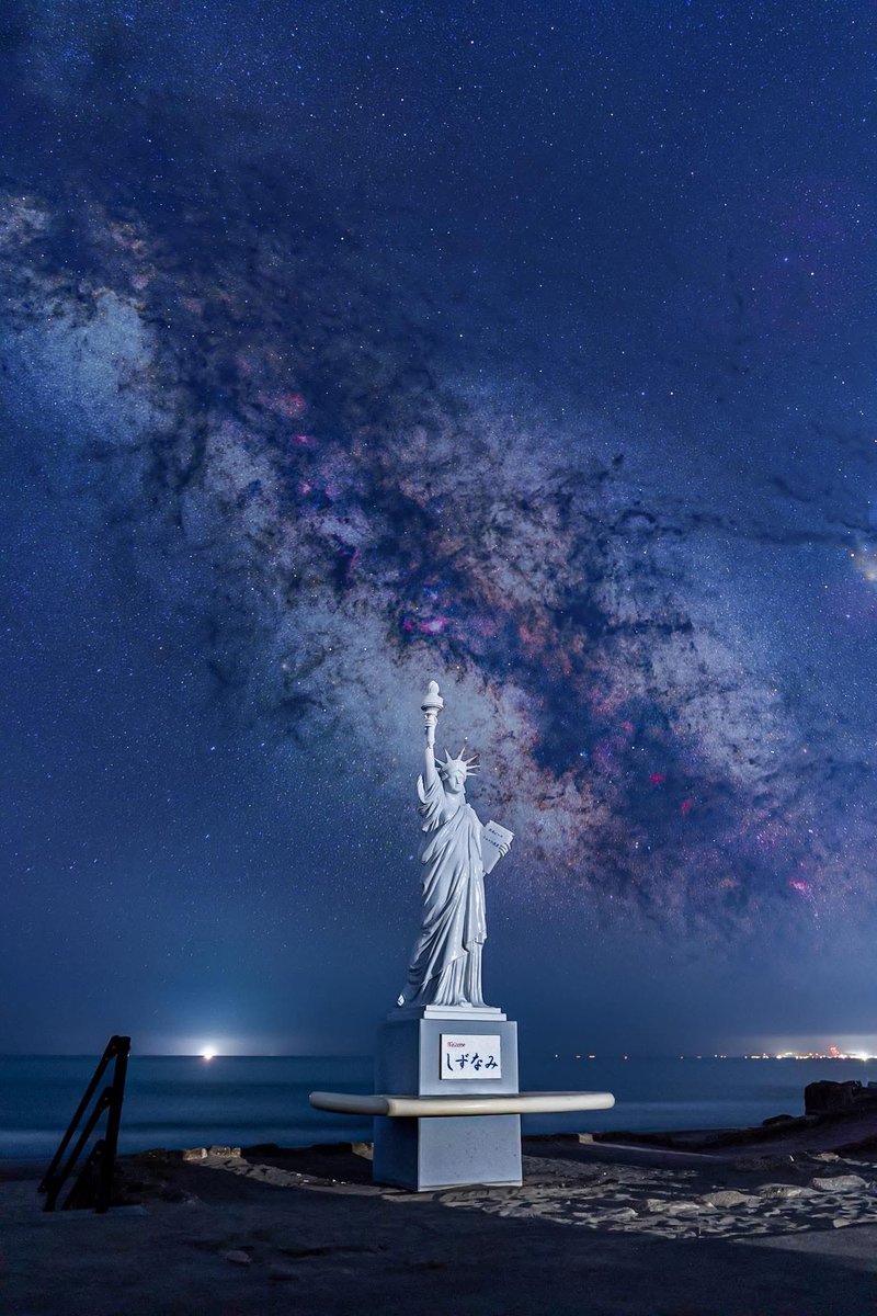 JiJi_Japan's tweet image. Statue of Liberty, Shizuoka Japan
自由の女神像、静岡
#statueofliberty #japan #shizuoka #astronomy #night #photo #milkyway