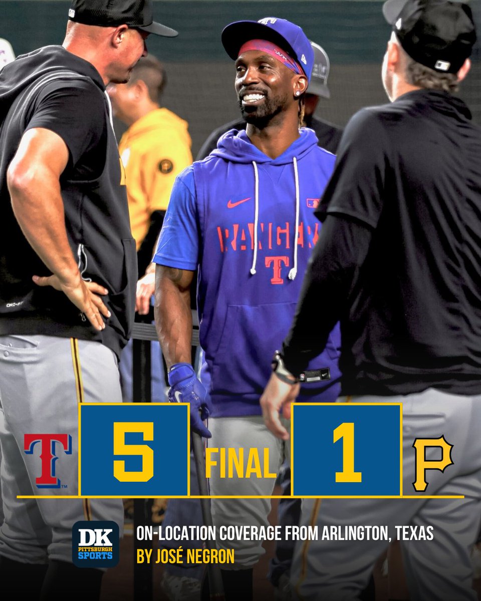 DKPghSports's tweet image. Our original, on-location and (always) FREE coverage of the #Pirates loss in Arlington, Texas on our APP: dkpittsburghsports.com/team/pirates/f…

#DKPS #PittsburghPirates #LetsGoBucs