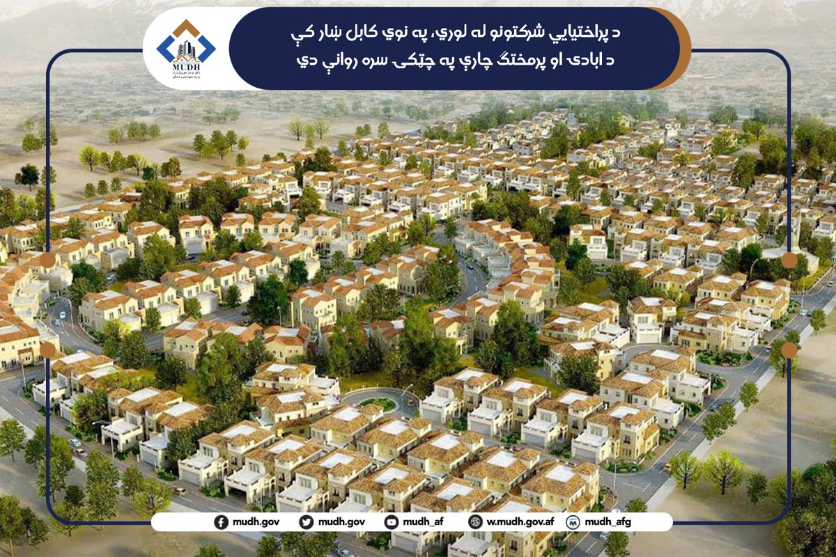 د کور او ښار جوړولو وزارت - وزارت شهرسازی و مسکن tweet media